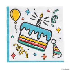 NEW Bulk Birthday Fun Party Lunch Napkins - 250Pk
